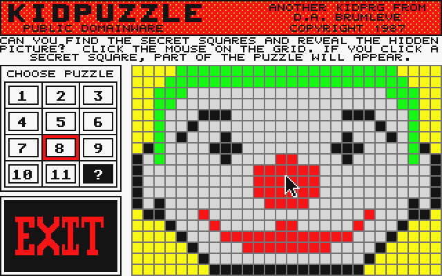 Kidpuzzle atari screenshot